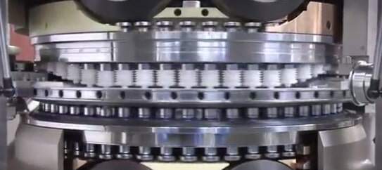tablet press filling station