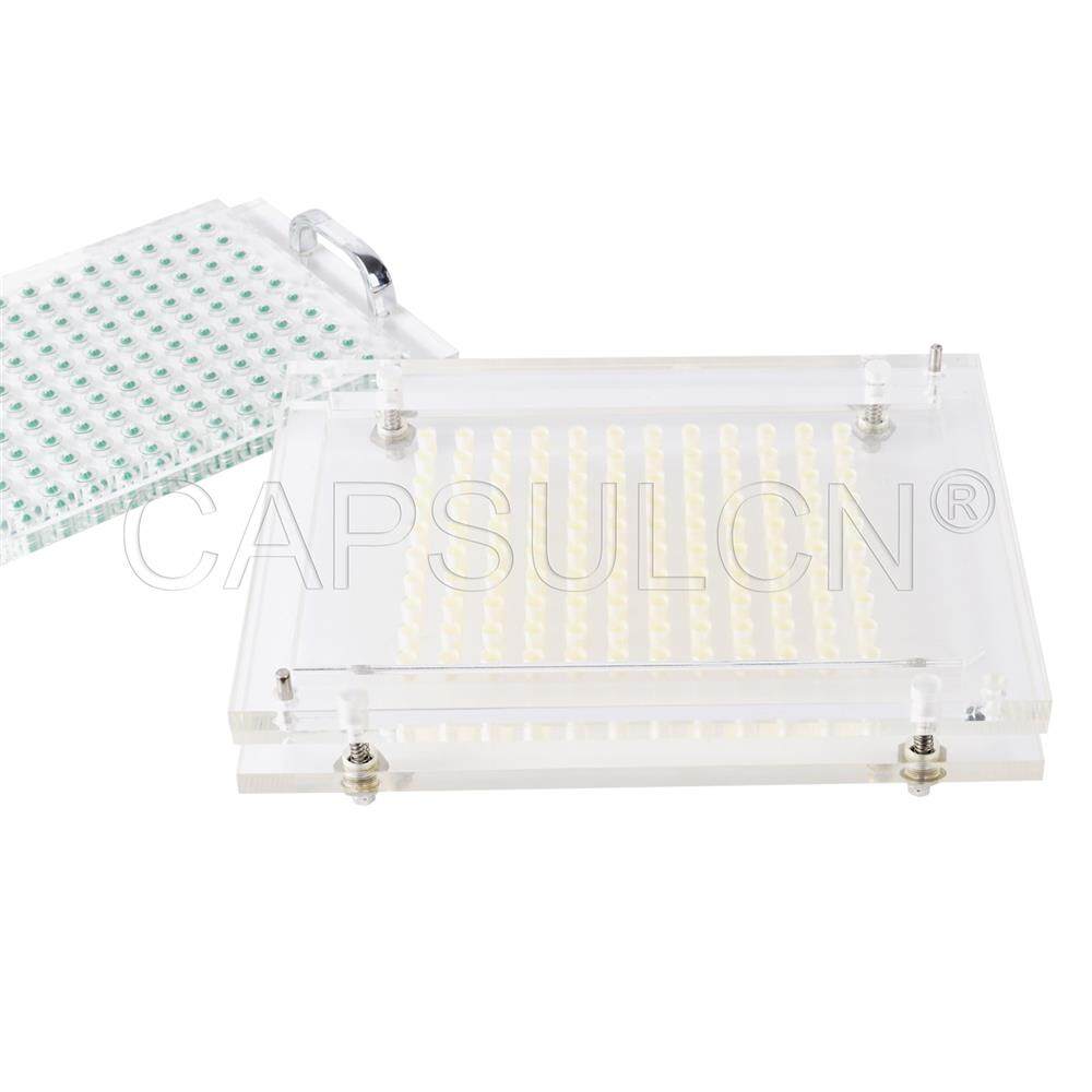 Semi auto capsule filler step 8