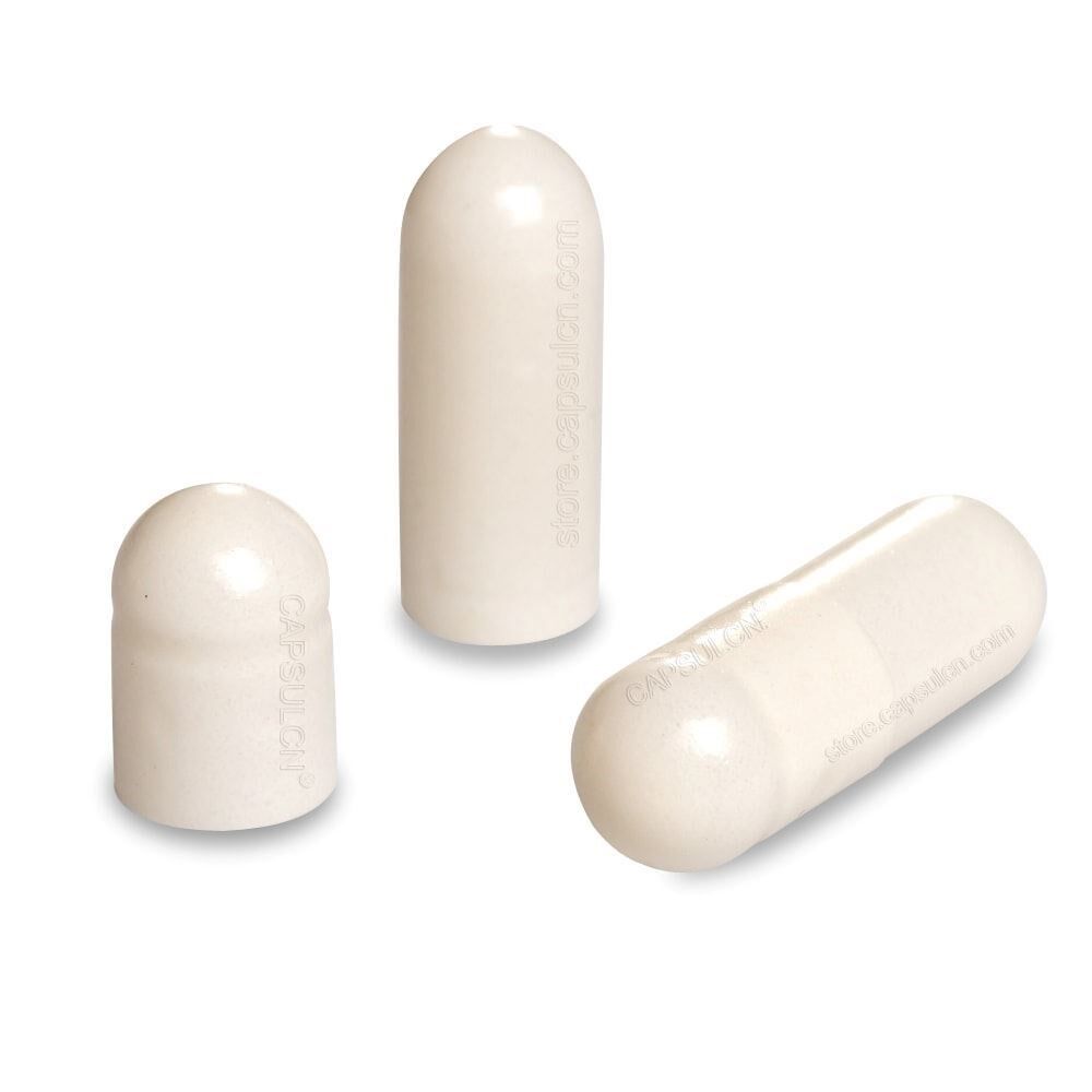 Picture of Size 3 white empty gelatin capsules