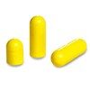 Picture of Size 3 yellow empty gelatin capsules