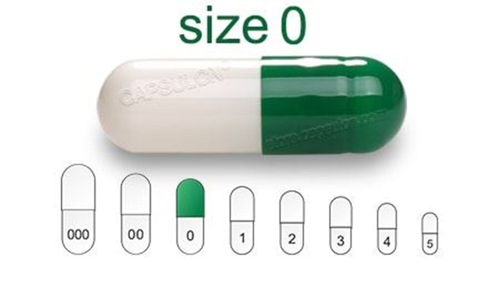 Picture for category Size 0  gelatin capsules