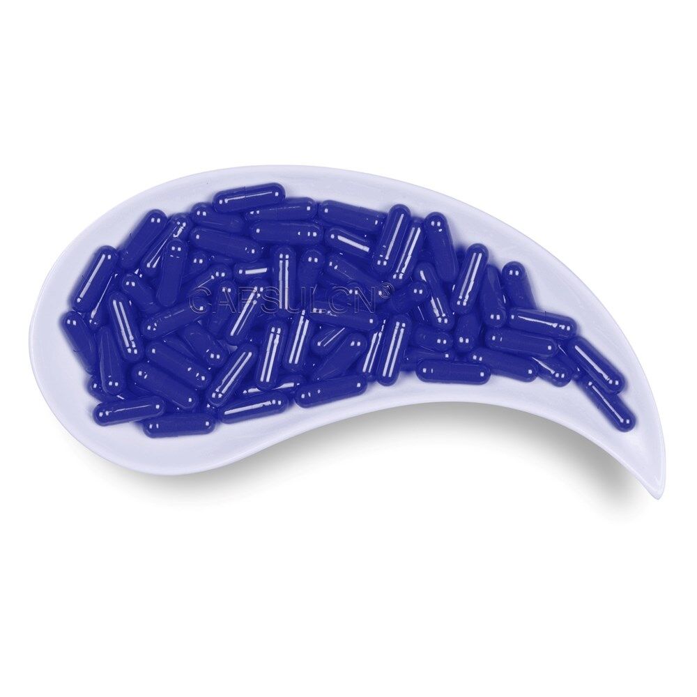 Picture of Size 1 Indigo empty gelatin capsules
